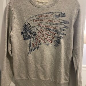 Denim & Supply Ralph Lauren Gray Crewneck Sweater Size Small